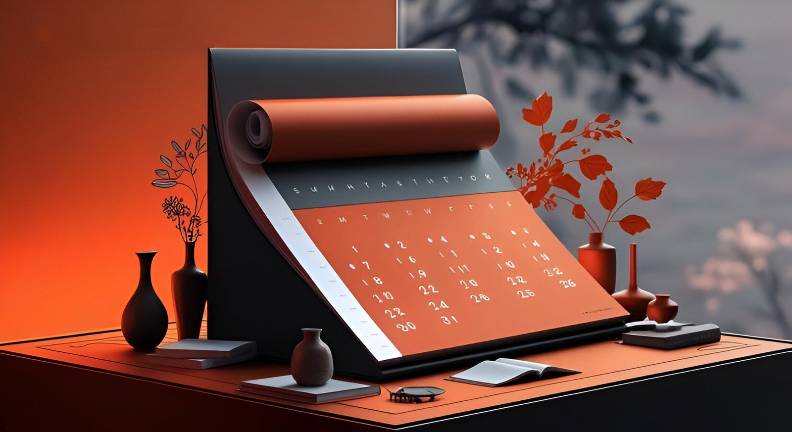 Calendar inside screen